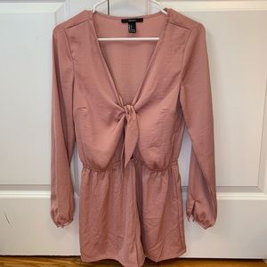 long sleeve mauve romper